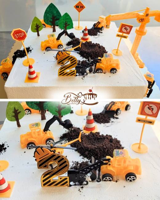 Tort cu utilaje de șantier