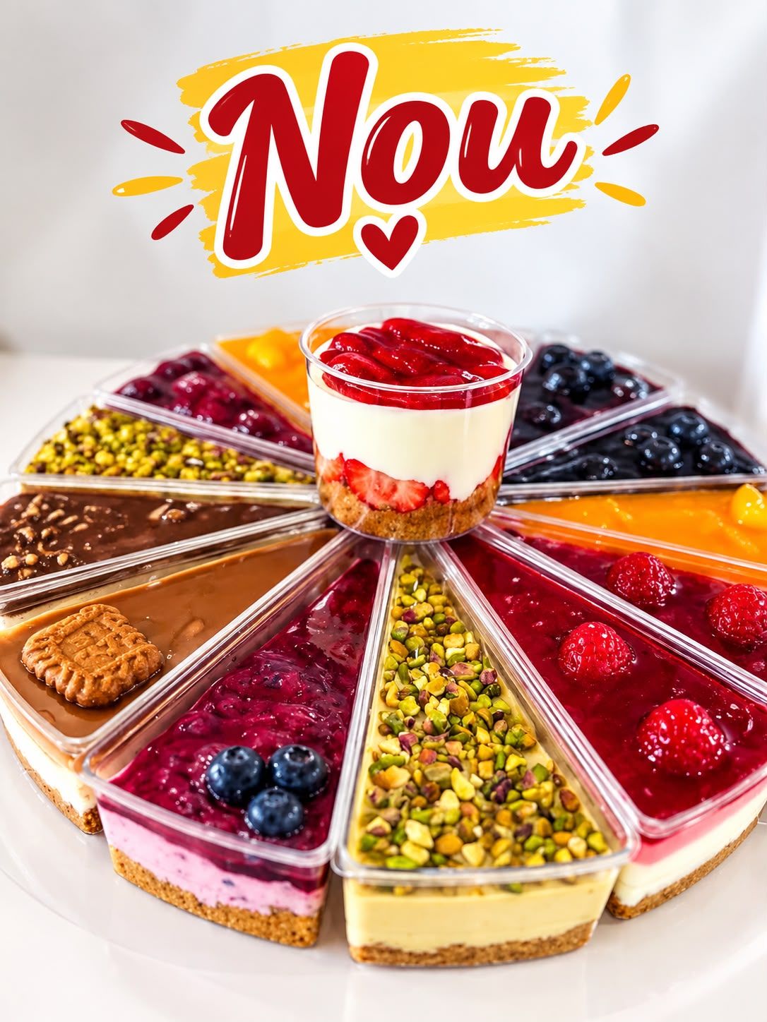 Cheesecake la pahar — platou cu toate gusturile